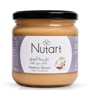 كريمة بندق بقطع جوز هند